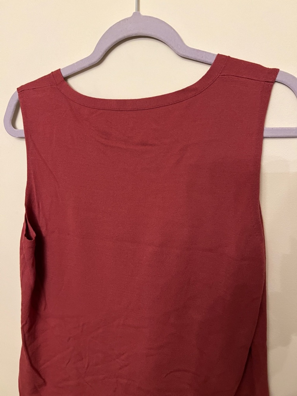 Lafayette 148 Large Sleeveless Crewneck Tank -Cinnamon Rose - Picture 5 of 7